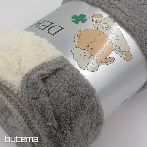 coperta Sheep-sheep 150/200 grigio st./crema