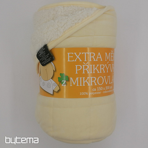 Coperta in microfibra EXTRA SOFT PECORA punto panna