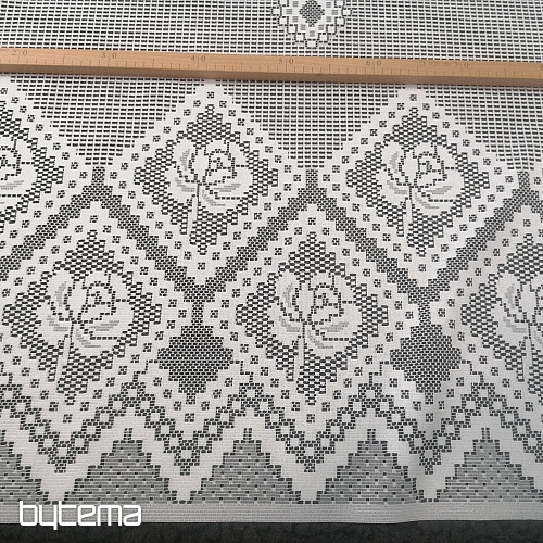 Tenda jacquard 86759/300 bianco