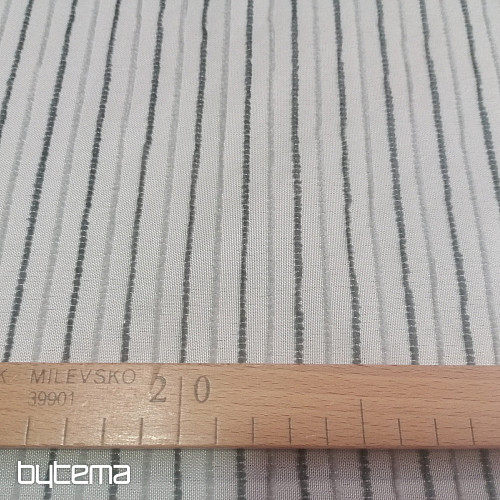 Tessuto decorativo Righe grigie