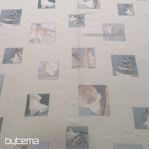 Tessuto decorativo Beige con fiori