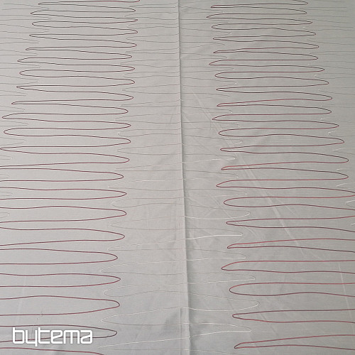 Tessuto decorativo FORMIA rosso