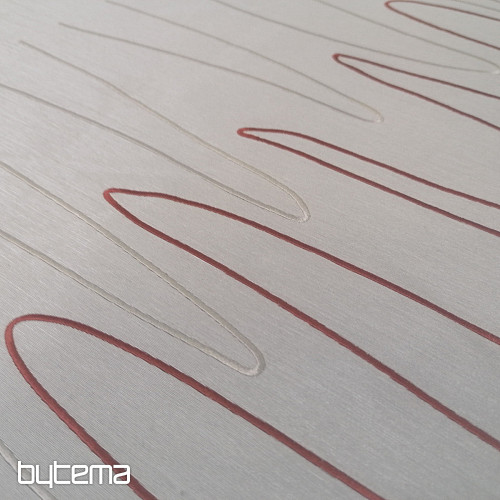 Tessuto decorativo FORMIA rosso