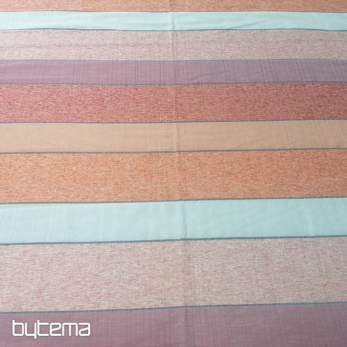 Tessuto decorativo STRIPES rosso-arancio