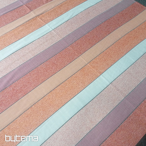 Tessuto decorativo STRIPES rosso-arancio