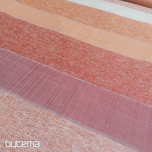 Tessuto decorativo STRIPES rosso-arancio