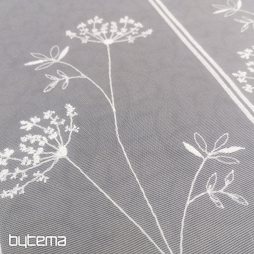 Tenda in vetro colorato ricamata 11754/0001