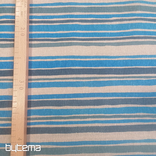 Tessuto decorativo Striscia blu 2