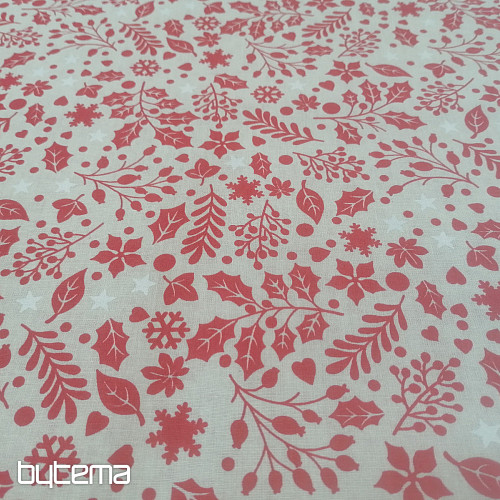 Tessuto di cotone CESMINA rosso