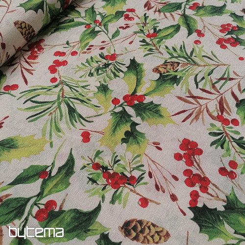 Tessuto decorativo natalizio Holly 3