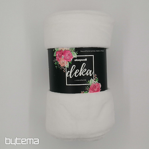 Coperta IN MICROFLANELLA 150x200 bianca