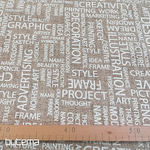 Tessuto decorativo ART LETRAS
