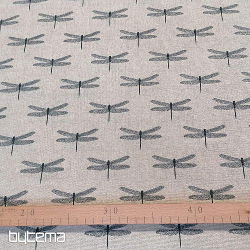 Tessuto decorativo NATURE DRAGONFLY
