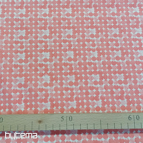 Ruote in tessuto di cotone rosa antico