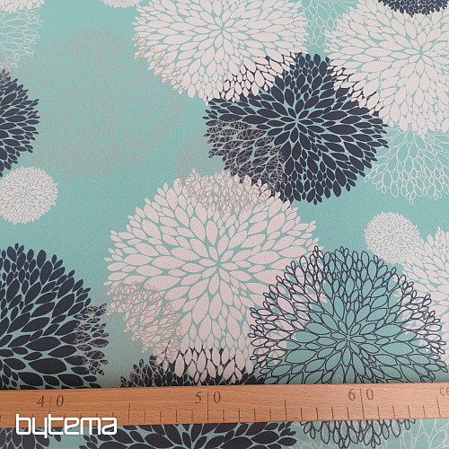 Tessuto decorativo BLACK OUT Astra turchese
