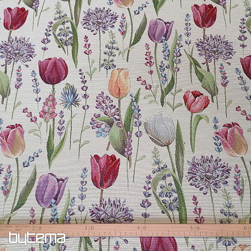 Tessuto arazzo TULIPANI - PRIMAVERA
