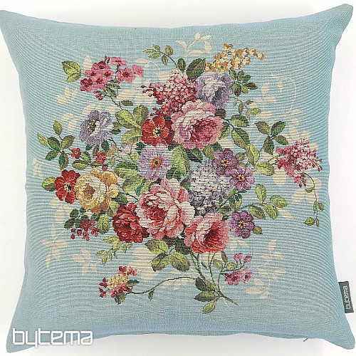 Fodera per cuscino arazzo FIORE BLU