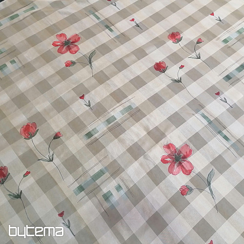 TENDA GIALLA CON I FIORI