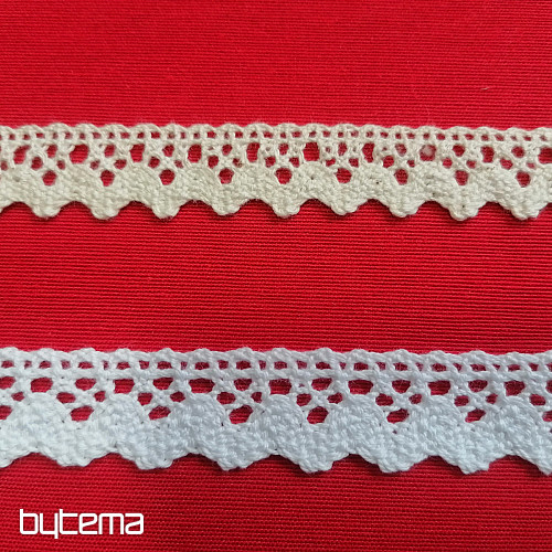 Pizzo di cotone 5420 16mm crema opaco