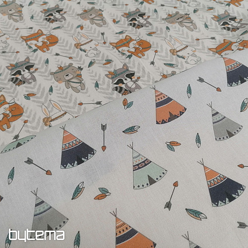 Tessuto di cotone teepee