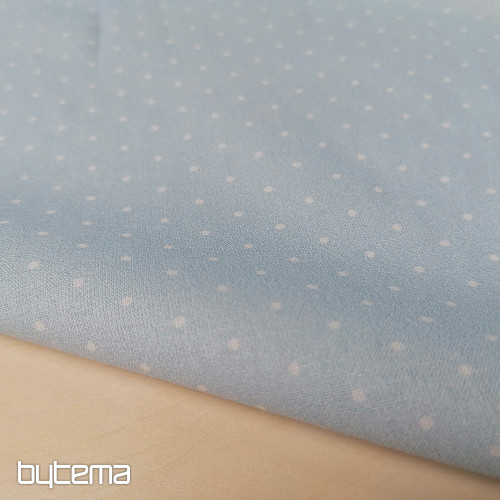Tessuto di cotone a pois blu St.