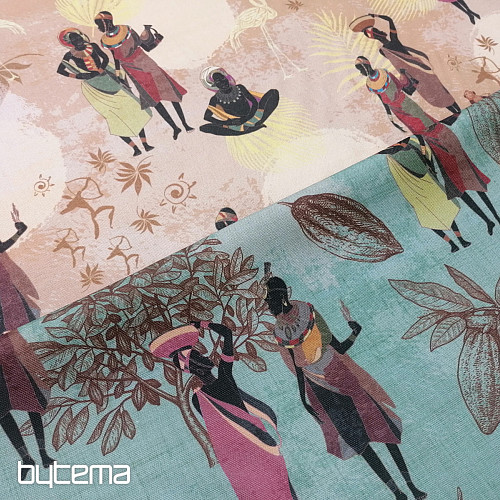Tessuto decorativo Verde Africa