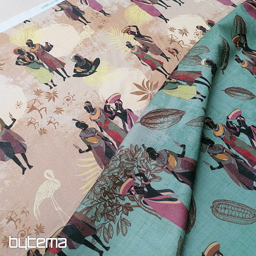 Tessuto decorativo Verde Africa