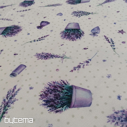 Vaso da fiori in tessuto decorativo color lavanda