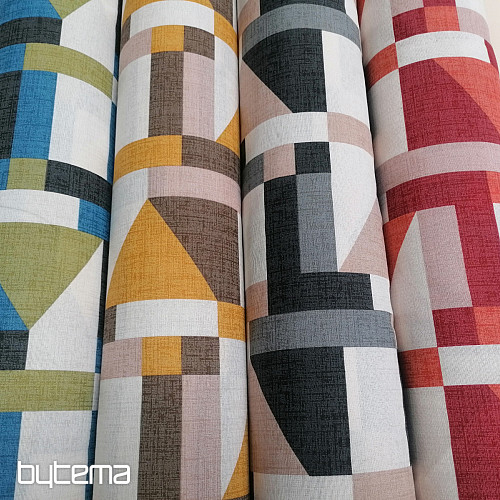 Tessuto decorativo Geo rosso