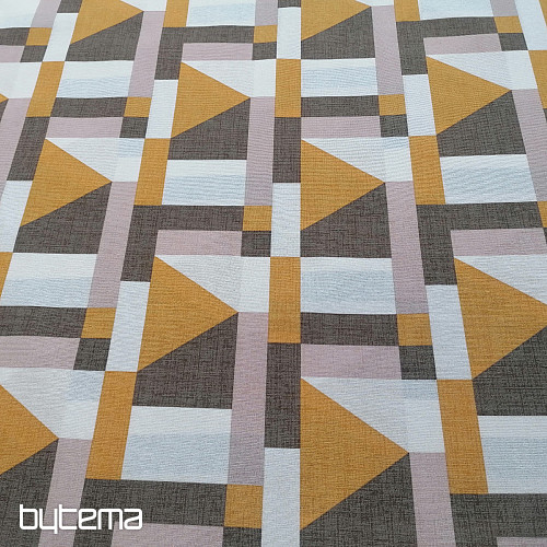 Tessuto decorativo Geo giallo