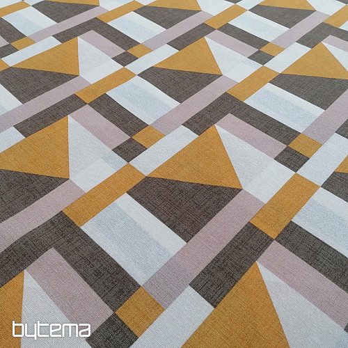 Tessuto decorativo Geo giallo