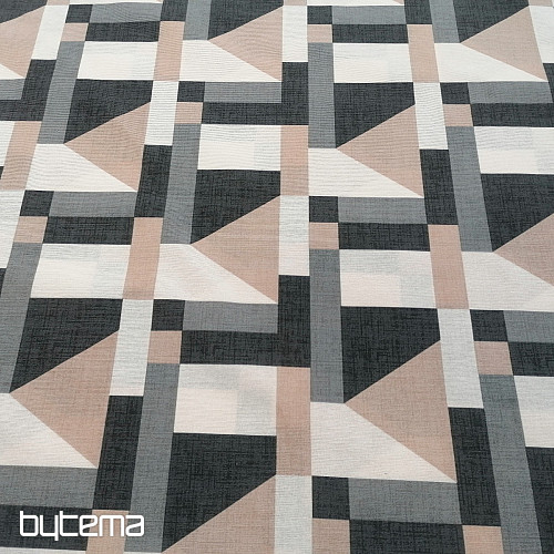 Tessuto decorativo Geo grigio