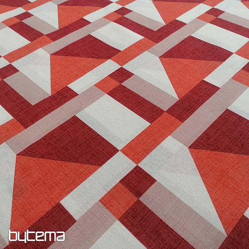 Tessuto decorativo Geo rosso