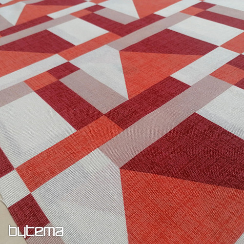 Tessuto decorativo Geo rosso
