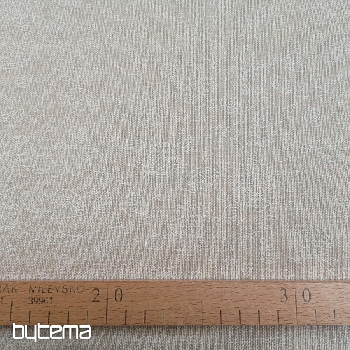 Tessuto decorativo Fiori al neon bianchi