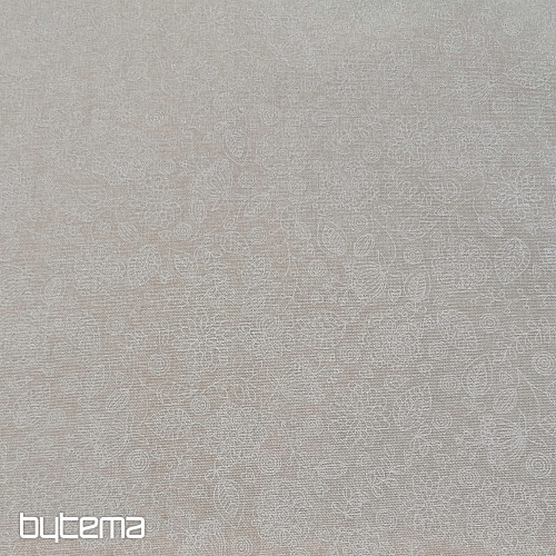 Tessuto decorativo Fiori al neon bianchi