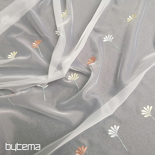 Tenda di lusso in voile 966/290 fiori