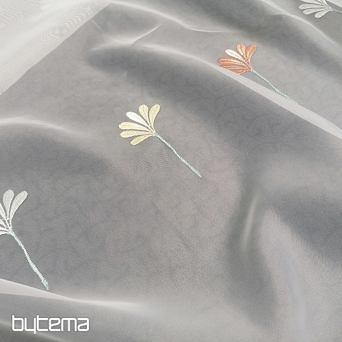 Tenda di lusso in voile 966/290 fiori