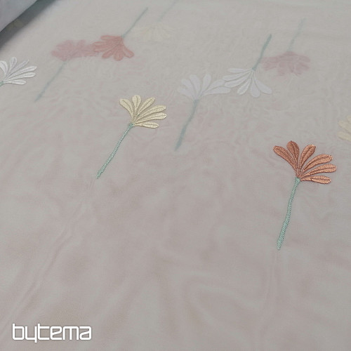 Tenda di lusso in voile 966/290 fiori