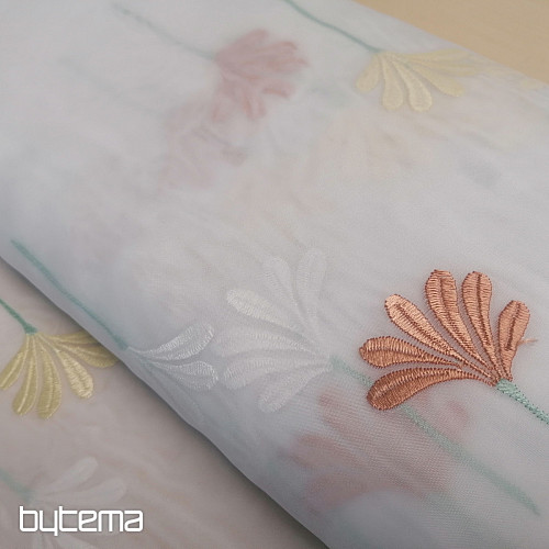 Tenda di lusso in voile 966/290 fiori