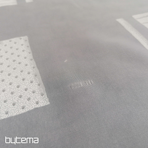Tenda a cubo in voile beige-grigio 180