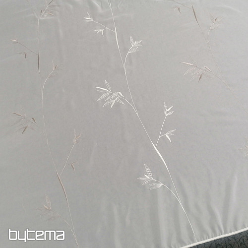 Tenda ricamata di lusso GERSTER 11757 bianca
