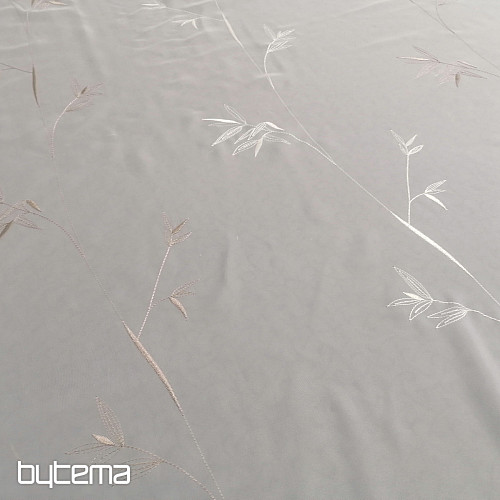 Tenda ricamata di lusso GERSTER 11757 bianca