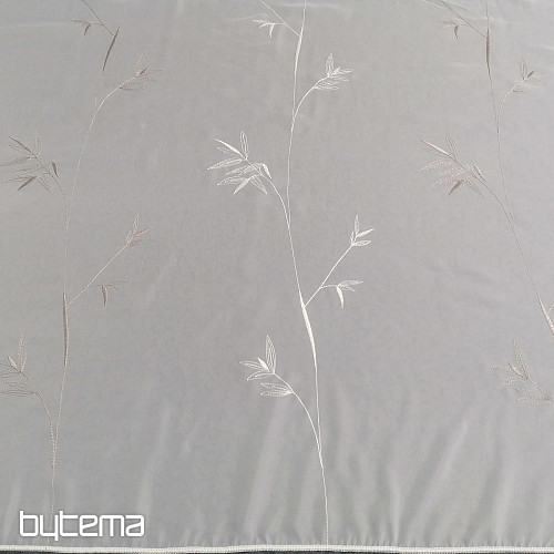 Tenda ricamata di lusso GERSTER 11757 bianca