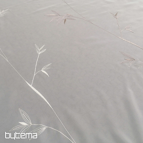 Tenda ricamata di lusso GERSTER 11757 bianca