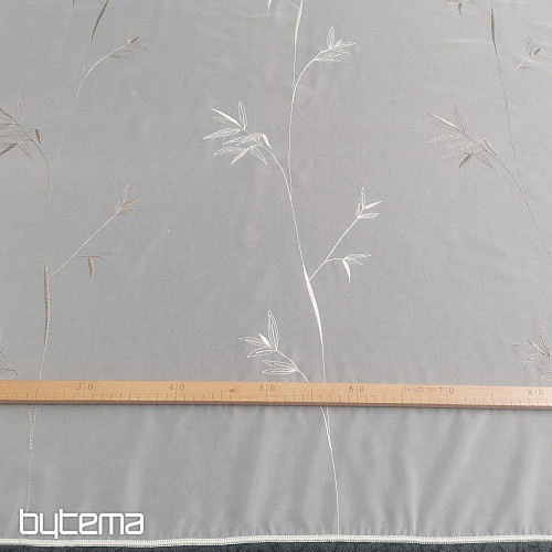 Tenda ricamata di lusso GERSTER 11757 bianca