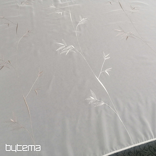 Tenda ricamata di lusso GERSTER 11757 bianca