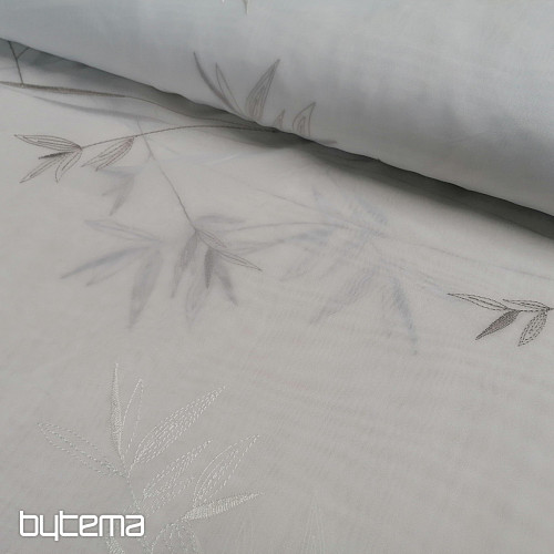 Tenda ricamata di lusso GERSTER 11757 bianca