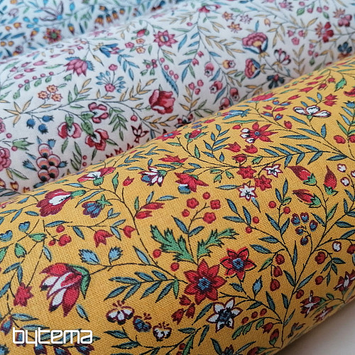 Tessuto di cotone giallo indiano