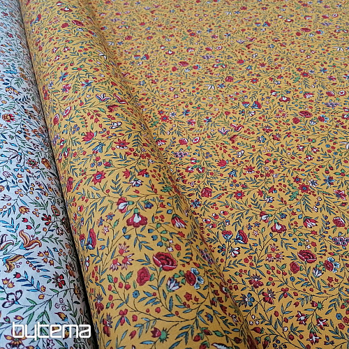 Tessuto di cotone giallo indiano